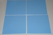 Lego 4 jasno niebieskie 16x16 podkładki No 91405,stan idealny.
