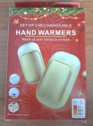 SET OF 2 RECHARGEABLE HAND WARMERSW