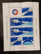 !!! POLSKA 1975 BLOCZEK  / LOT APOLLO SOJUZ /... CZYSTE**!!!