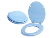 MSV WC Deska sedesowa deska sedesowa MDF rdzeń drewniany jasnoniebiesk