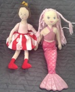 Ikea Nojsig - szmaciane lalki - królewna +syrenka