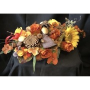 Dekoracja domu stroik jesienny