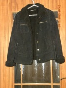 Sztruksowa kurtka na kożuszku; rozmiar 14/M