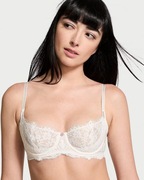 Victoria’s Secret kremowy koronkowy Biustonosz bardotka/balkonetka 36B