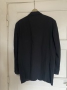 MARYNARKA CZARNA KLASYCZNA GŁADKA ZAPINANA DŁUGI RĘKAW 48 COTTONFIELD