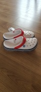 Nowe CROCS białe z napisem w rozm.39