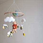 Karuzela do łóżeczka z filcu, handmade baby mobile