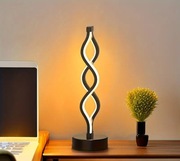 Lampka SPIRALA + ZEGAR LED KOLOROWY
