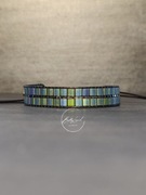 Męska bransoletka z koralików miyuki handmade 