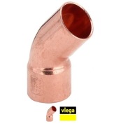 Łuk 45 miedziany jednokielichowy 18 Miedź Cu