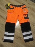 SNICKERS cordura męskie spodnie robocze odblaskowe wodoodporne_ nowe_ 41/32