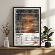 Plakat 21 Savage american dream A4 w RAMCE