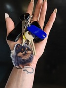 Breloczek bombka pomeranian brelok akryl szpic miniaturowy pomek