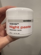 Odexim night paste. Demodex skin