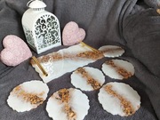 Na zamowienie dowolny kolor taca dekoracyjna / ozdobna  plus 6 podkładek 