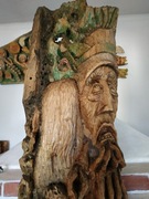 Rzeźba pod tytułem "Oczekiwanie" z drzewa lipowego, unikat