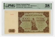 PRL, 1.000 złotych 1947 PMG 58 