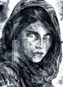 Obraz - Afgańska dziewczynka 70x100cm