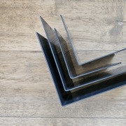 Podpórki do książek x4. Metalowe. 2x 18cm x 10cm oraz 2x 10cm x 10 cm