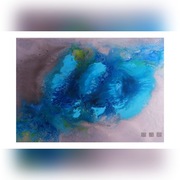 Ręcznie malowany duży obraz na płótnie