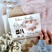 Prezent na Dzień Babci i Dziadka Serce z kwiatami