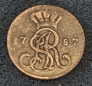 Grosz 1787 EB Stanisław August Poniatowski 