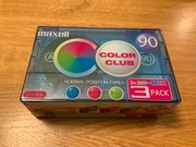 3-Pack Maxell Color Club 90 Japan NOS Folia #0280