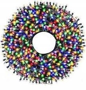 LAMPKI CHOINKOWE  Z FLASH ŚWIATEŁKA WIELOKOLOROWY ~21M 300LED ZEWNĘTRZNE 