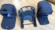 Maxi Cosi Plus Wózek 2w1 - nieużywany, gondola i spacerówka, czarny