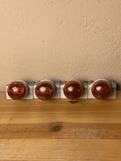 Zestaw 4x LAMPA NIXIE Mullard Z520M ZM1020 rzadkie gniazda uchwyty PRL rare