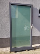 Drzwi aluminiowe przesuwne 207,5 x 103,5 cm, antracyt