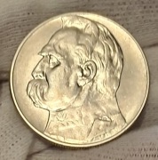 Moneta 10  zł  Józef Piłsudski  z 1936 r - piękny Dziadek 