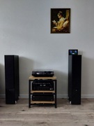 Stolik antywibracyjny HiFi, szafka audio, Loftowy 