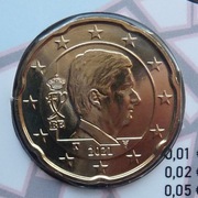 BELGIA 2021 20 CENTÓW UNC !!!!!!!!!!