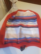 Pokrowiec na kask narciarski Uniwersalny L/XL podwójny irokez czerwony