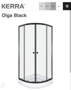 BRODZIK PÓŁOKRĄGŁY BIAŁY 80x80