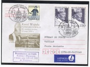 Poczta Samolotowa Kraków - Watykan Jan Paweł II koperta 18.05. 2000r.