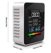 2 x Przenośny detektor, monitor jakości powietrza 5 w 1