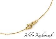 Złoty naszyjnik z sercami 