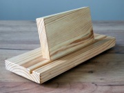 Drewniany stojak na okładkę winyla - bez napisu "now playing"