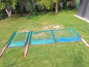 Brama wjazdowa dwuskrzydłowa + furtka + 3 słupki