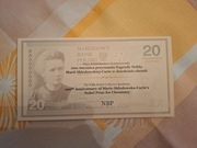20 zł Maria Skłodowska - Curie 2011