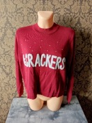 sweter z napisem 100% bawełna