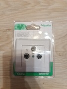 Gniazdo antenowe Sedna R/TV/SAT końcowe, 1dB, białe SDN3501521