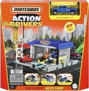 MATCHBOX PRAWDZIWE PRZYGODY ZESTAW STARTOWY HDL34 WARSZTAT + DWA AUTKA