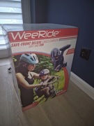 Fotelik rowerowy WEERIDE Safe Deluxe Denim Przedni Rama 15kg Niebieski 