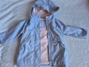 Elegancka nieprzemakalna kurtka/ płaszcz dla dziewczynki (Smyk), r. 92