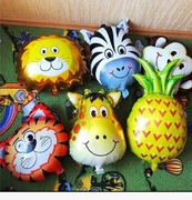Balony dmuchane foliowe zwierzęta zestaw/ 5 szt.