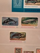 Indonezja 1979  Mi 944-6  waleń delfin idealna pozycja