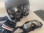 Kask SHOEI typu Jet z goglami